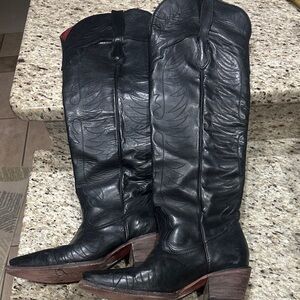 Freebird MISTY 8 Black Leather Heeled Boots
